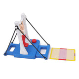 Figure Rotating Athlete Board Game ABS Low Noise Kids Board Game Toy for Home Party - 45-Degree Angle