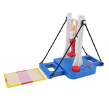 Figure Rotating Athlete Board Game ABS Low Noise Kids Board Game Toy for Home Party - Low Angle