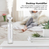 Desktop Humidifier Mute White Portable High Capacity Water Bottle Humidifier for Home Car