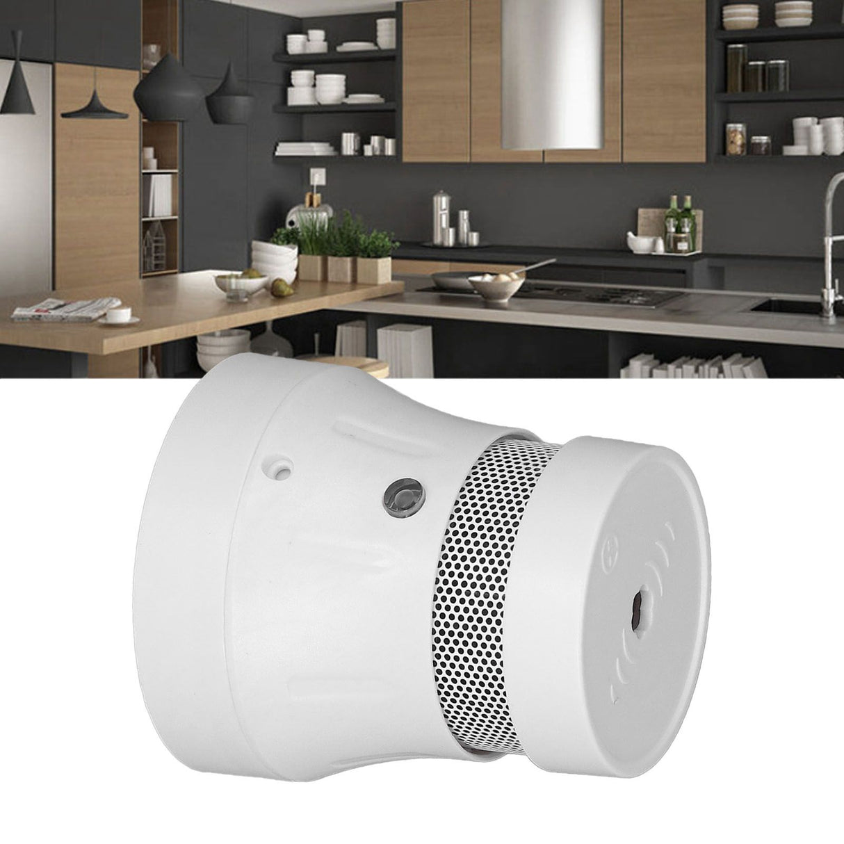 Smoke Detector ABS Intelligent Fire Alarm with Regular Self Check Button for Tuya for ZigBee