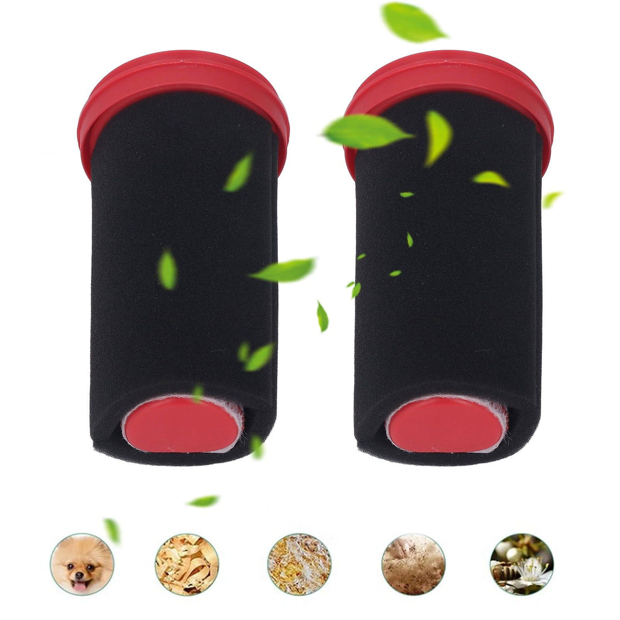2Pcs High Efficiency Filter Handheld Handstick Vacuum Cleaner Parts for Bosch BBH3Z0025 BBH3PETGB BBH3251GB