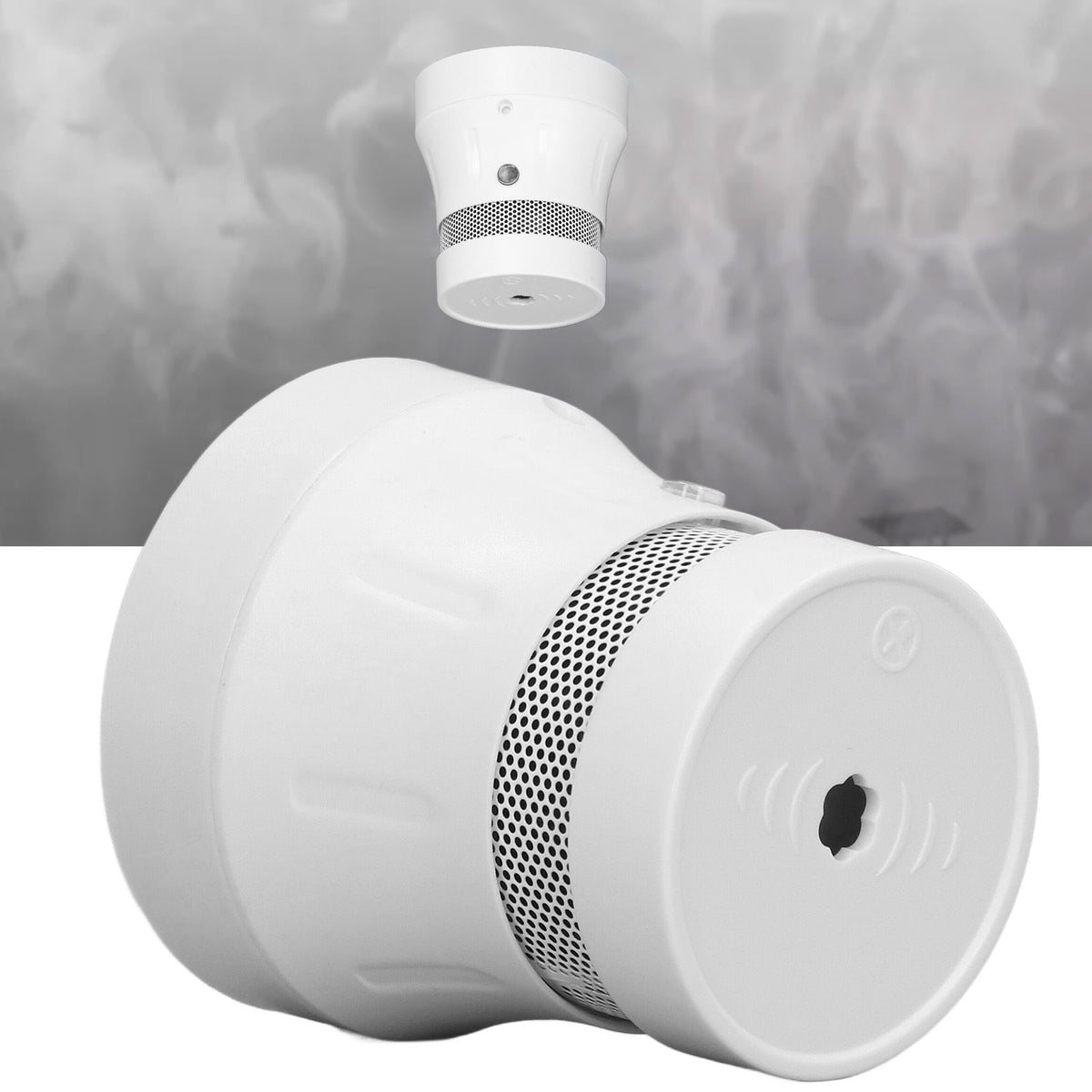 Smoke Fire Detector WIFI Support for Tuya APP with Voice Alert and LED Light Smart Smoke Alarm for Home