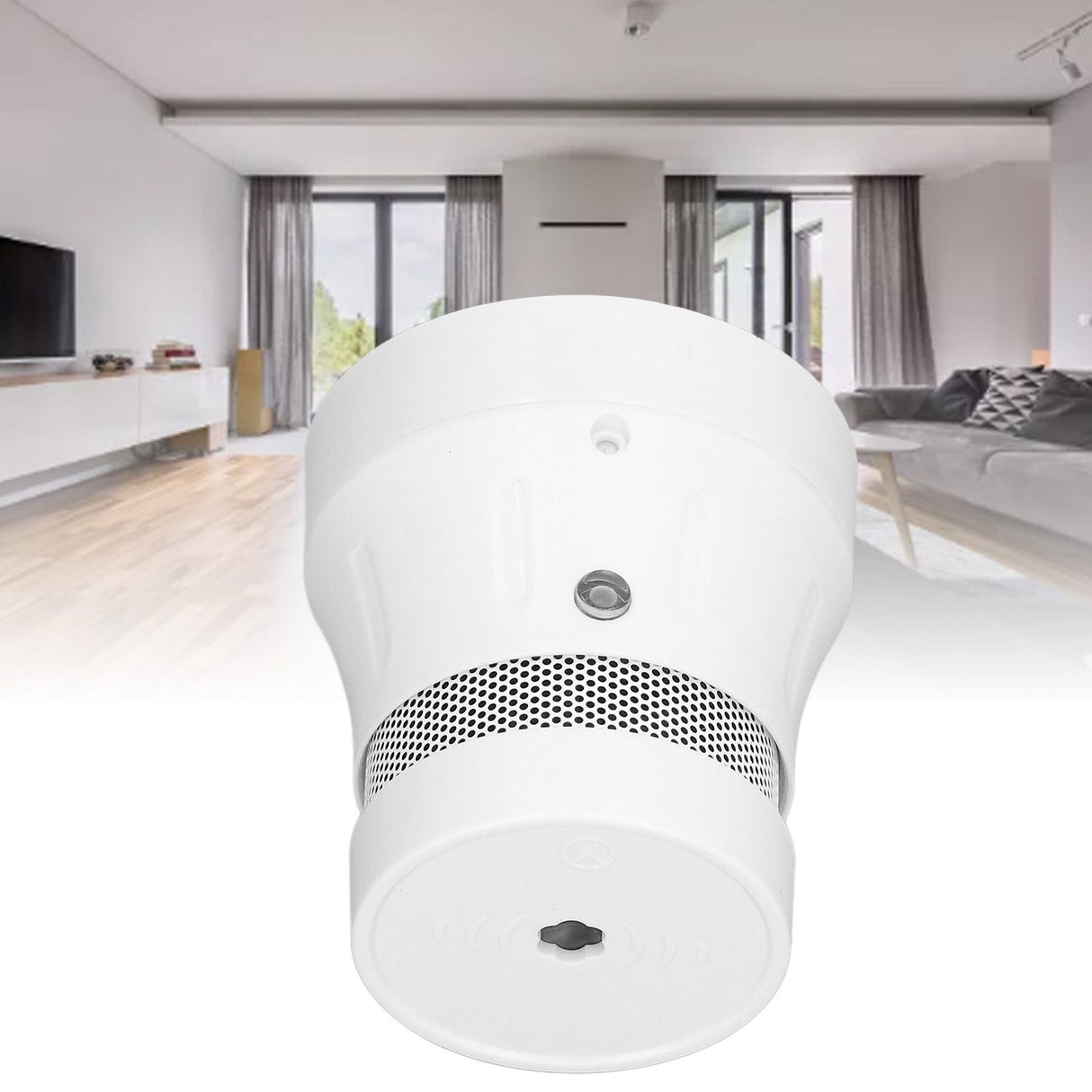 Smoke Fire Detector WIFI Support for Tuya APP with Voice Alert and LED Light Smart Smoke Alarm for Home