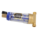 Cyclonic Sedimentation Water Filter G1/2in Backwashing Pure Copper Whole House Water Filter for Washer