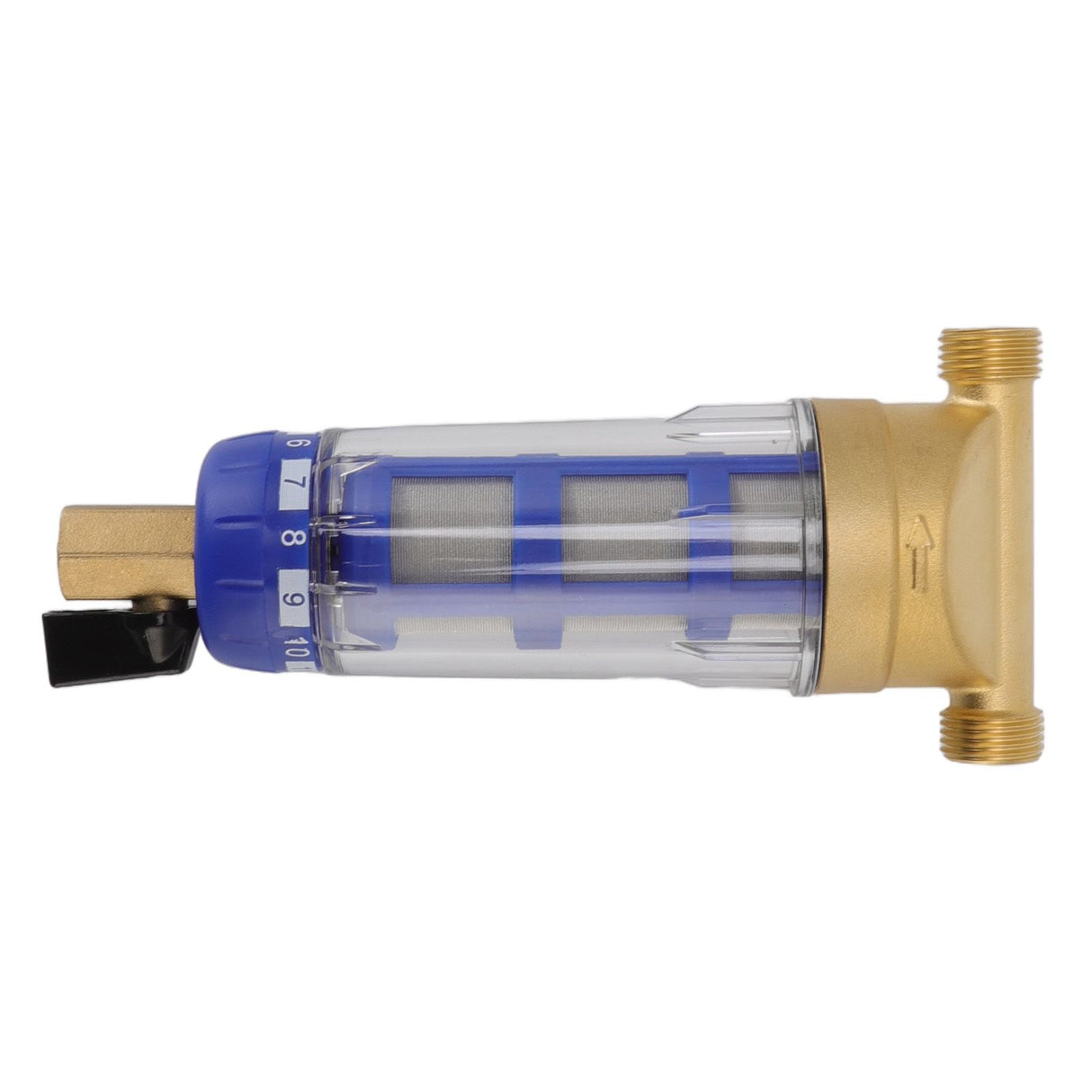 Cyclonic Sedimentation Water Filter G1/2in Backwashing Pure Copper Whole House Water Filter for Washer