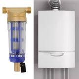 Cyclonic Sedimentation Water Filter G1/2in Backwashing Pure Copper Whole House Water Filter for Washer - Extra Image