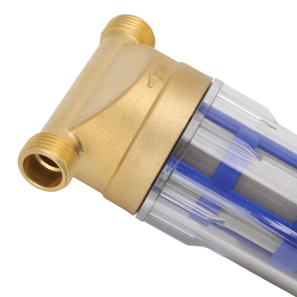 Cyclonic Sedimentation Water Filter G1/2in Backwashing Pure Copper Whole House Water Filter for Washer