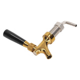 Wine Keg Tap for Kegerator Long Handle Beer Faucet Brass Stainless Steel Beer Bucket Tap - Low Angle
