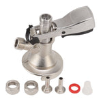 A Type Beer Keg Coupler Stainless Steel Wine Barrel Dispenser Beer Keg Tap Distributor Coupler