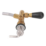 Beer Faucet Adjustable with Short Handle Stainless Steel Beer Dispenser Tap for Kegerator