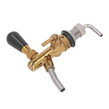 Beer Faucet Adjustable with Short Handle Stainless Steel Beer Dispenser Tap for Kegerator