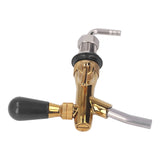 Beer Faucet Adjustable with Short Handle Stainless Steel Beer Dispenser Tap for Kegerator