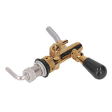 Beer Faucet Adjustable with Short Handle Stainless Steel Beer Dispenser Tap for Kegerator