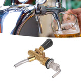 Beer Faucet Adjustable with Short Handle Stainless Steel Beer Dispenser Tap for Kegerator - Extra Image