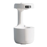Cool Mist Humidifier Multifunction Smart Quiet High Capacity Countercurrent Water Droplet Humidifier for Office Bedroom White