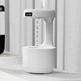 Cool Mist Humidifier Multifunction Smart Quiet High Capacity Countercurrent Water Droplet Humidifier for Office Bedroom White