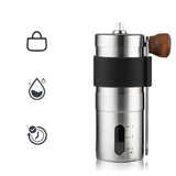 Manual Coffee Grinder Adjustable Particles Size Stainless Steel Coffee Bean Grinder for Household