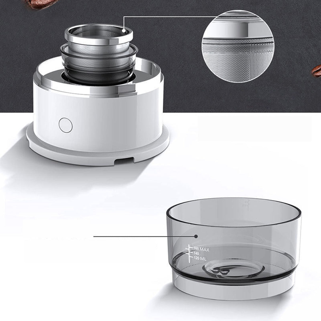 Portable Mini Coffee Maker Home Small Hand Brewed Coffee Maker Outdoor Automatic Coffee Pot
