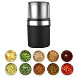 Herb Grinder Wet and Dry Dual Use Multifunction Single Blade Cup Spice Grinder for Garlic Meat CN Plug Slotted Blade