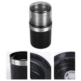 Herb Grinder Wet and Dry Dual Use Multifunction Single Blade Cup Spice Grinder for Garlic Meat CN Plug Slotted Blade - Rear View