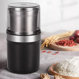 Herb Grinder Wet and Dry Dual Use Multifunction Single Blade Cup Spice Grinder for Garlic Meat CN Plug Slotted Blade