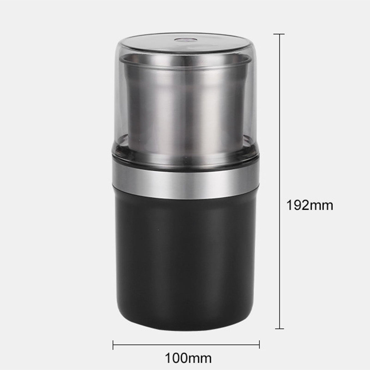 Herb Grinder Wet and Dry Dual Use Multifunction Single Blade Cup Spice Grinder for Garlic Meat CN Plug Slotted Blade