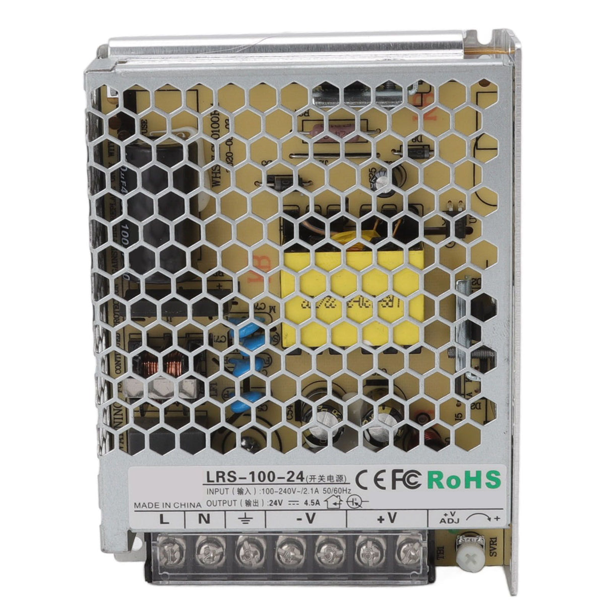 LRS Switching Power Supply Light Transformer for Industrial Automation Control Military Equipment Scientific Research Equipment 100‑240V LRS 100W 24V 4.5A