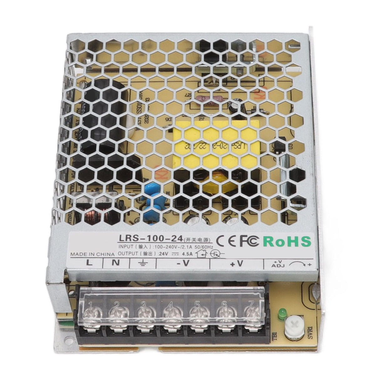LRS Switching Power Supply Light Transformer for Industrial Automation Control Military Equipment Scientific Research Equipment 100‑240V LRS 100W 24V 4.5A