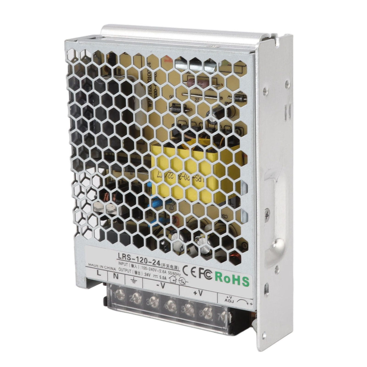 LRS Switching Power Supply Light Transformer for Industrial Automation Control Military Equipment Scientific Research Equipment 100‑240V LRS 120W 24V 5A