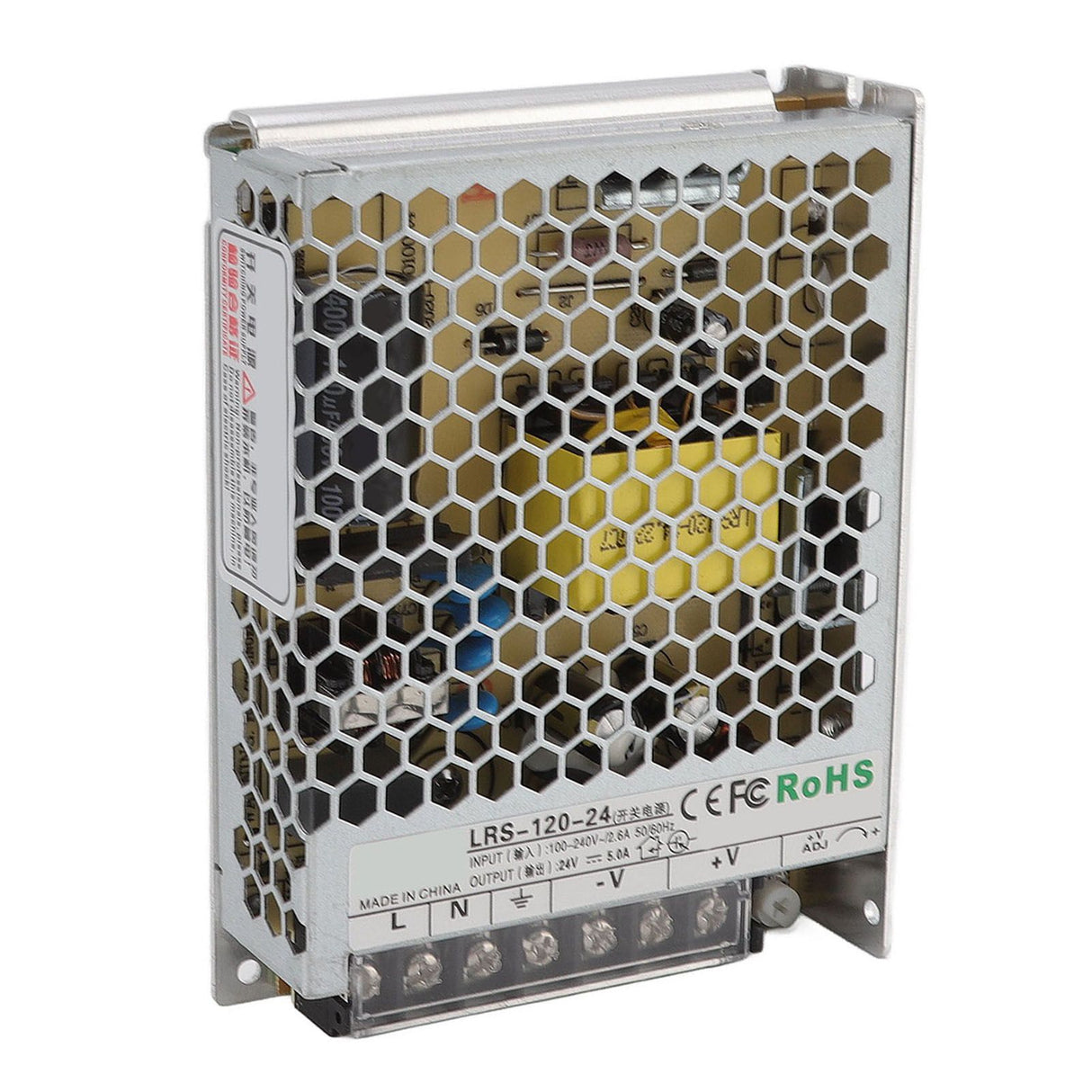 LRS Switching Power Supply Light Transformer for Industrial Automation Control Military Equipment Scientific Research Equipment 100‑240V LRS 120W 24V 5A