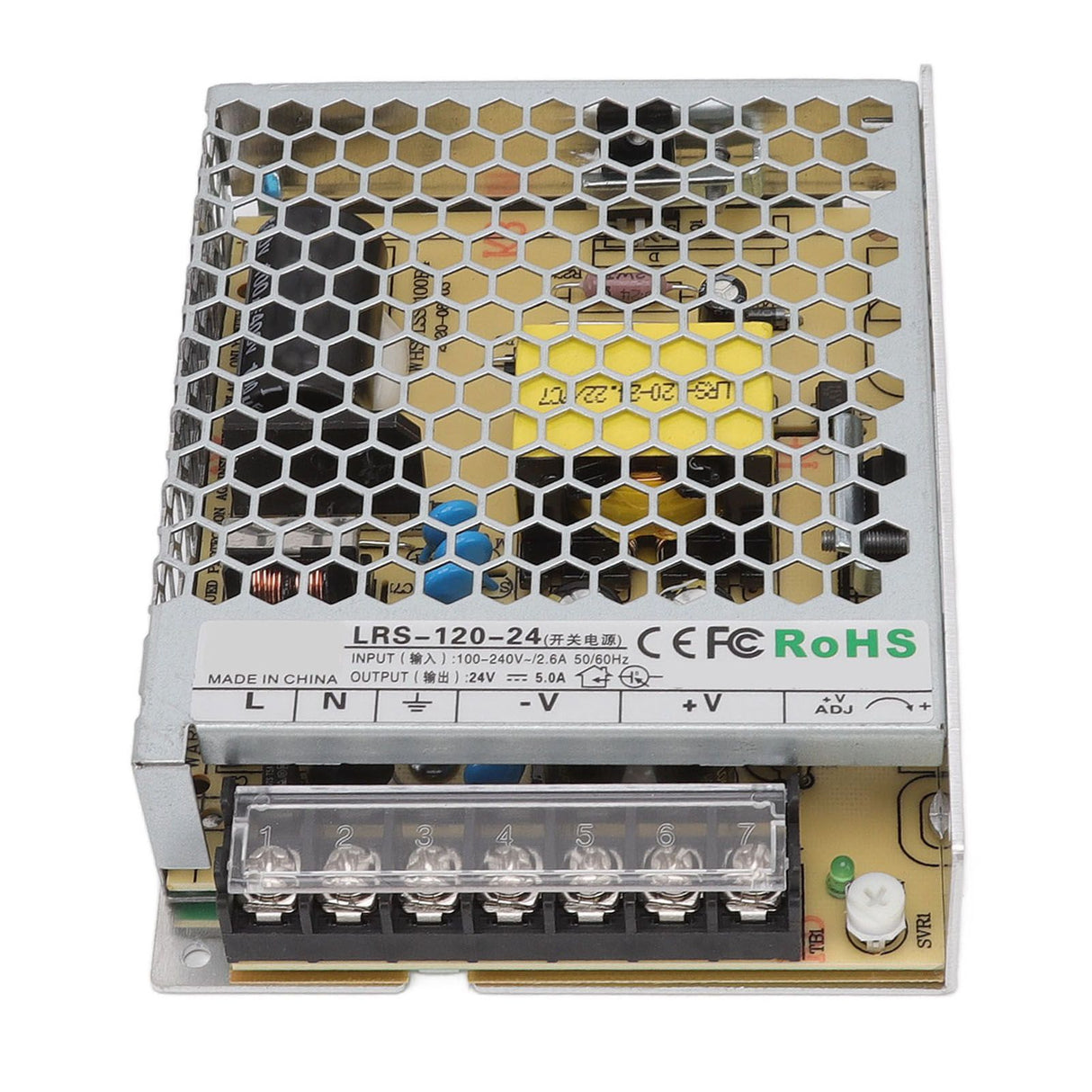 LRS Switching Power Supply Light Transformer for Industrial Automation Control Military Equipment Scientific Research Equipment 100‑240V LRS 120W 24V 5A