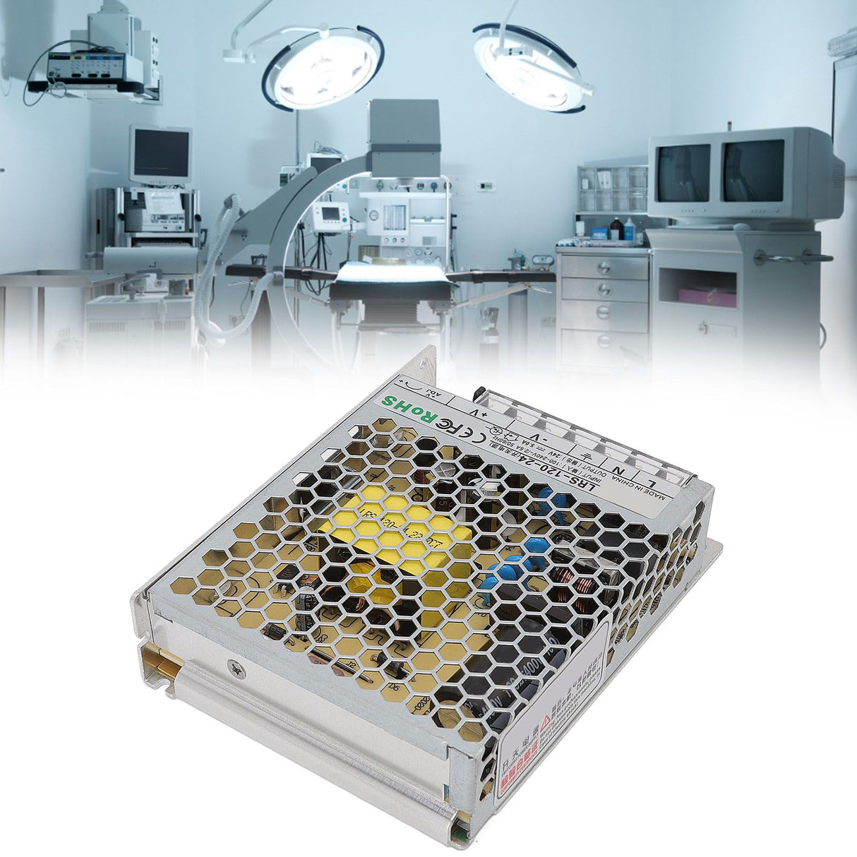 LRS Switching Power Supply Light Transformer for Industrial Automation Control Military Equipment Scientific Research Equipment 100‑240V LRS 120W 24V 5A