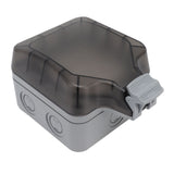 IP66 Outdoor Waterproof Switch Socket Box Surface Mounted Splashproof Dustproof Charging UK Socket 250V
