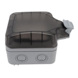 IP66 Outdoor Waterproof Switch Socket Box Surface Mounted Splashproof Dustproof Charging UK Socket 250V