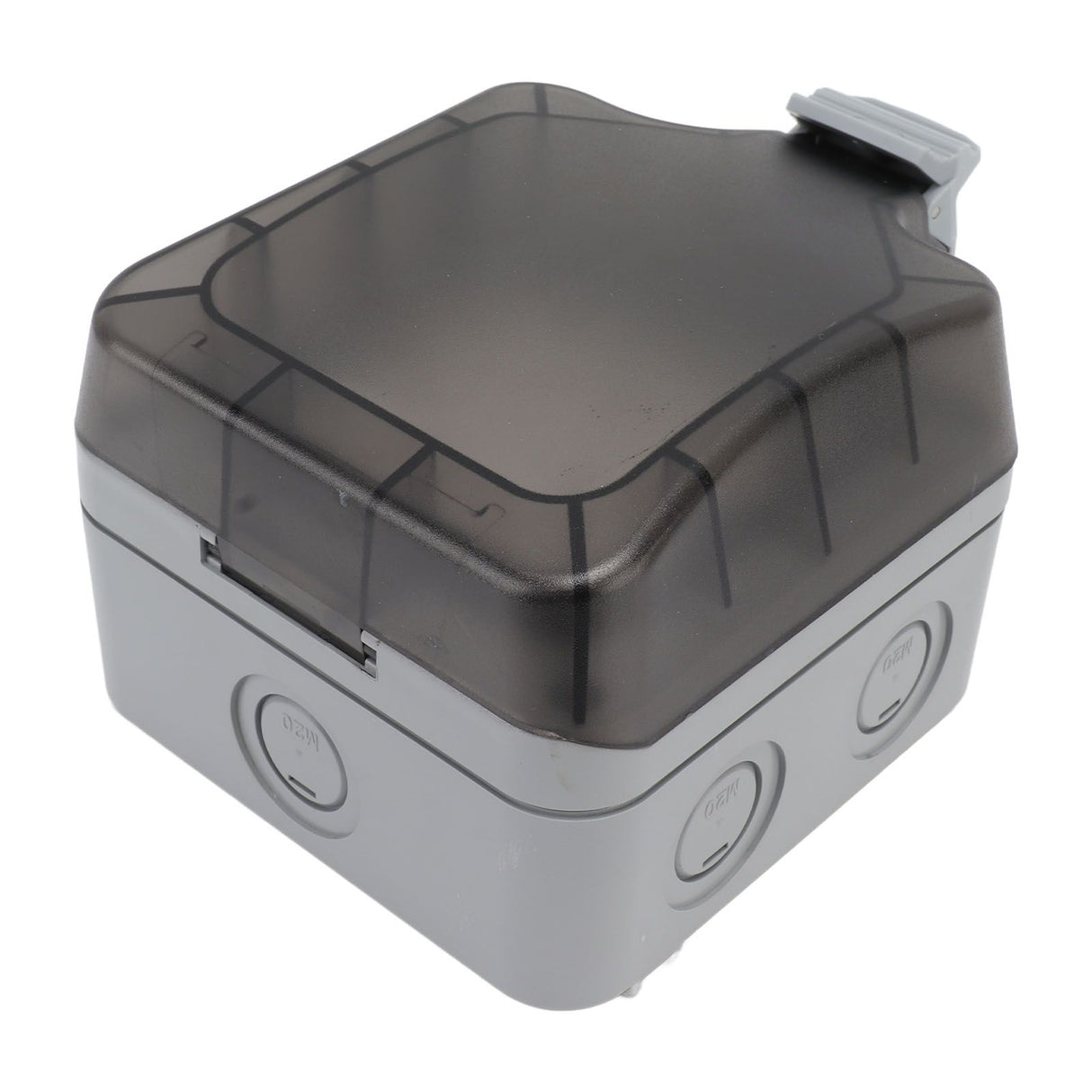 IP66 Outdoor Waterproof Switch Socket Box Surface Mounted Splashproof Dustproof Charging UK Socket 250V