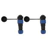 2Pcs SD16 IP68 Waterproof Aviation Connector SD16 Female Plug Male Socket G3/8 Thread SD16 4Pin Rear Nut