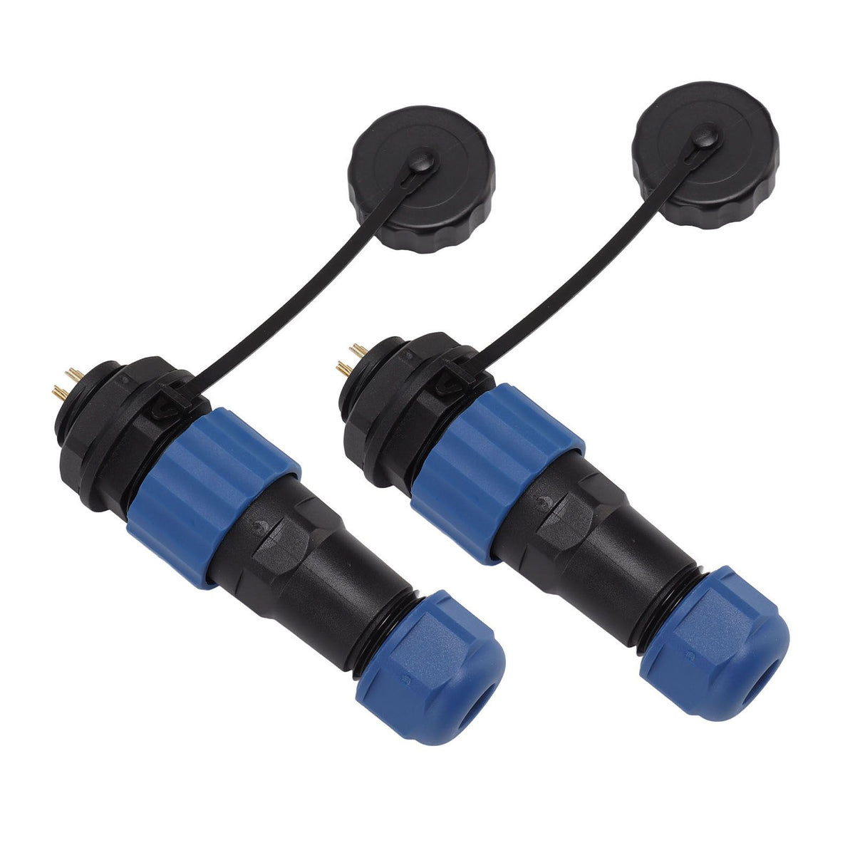 2Pcs SD16 IP68 Waterproof Aviation Connector SD16 Female Plug Male Socket G3/8 Thread SD16 4Pin Rear Nut