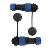 2Pcs SD16 IP68 Waterproof Aviation Connector SD16 Female Plug Male Socket G3/8 Thread SD16 4Pin Rear Nut