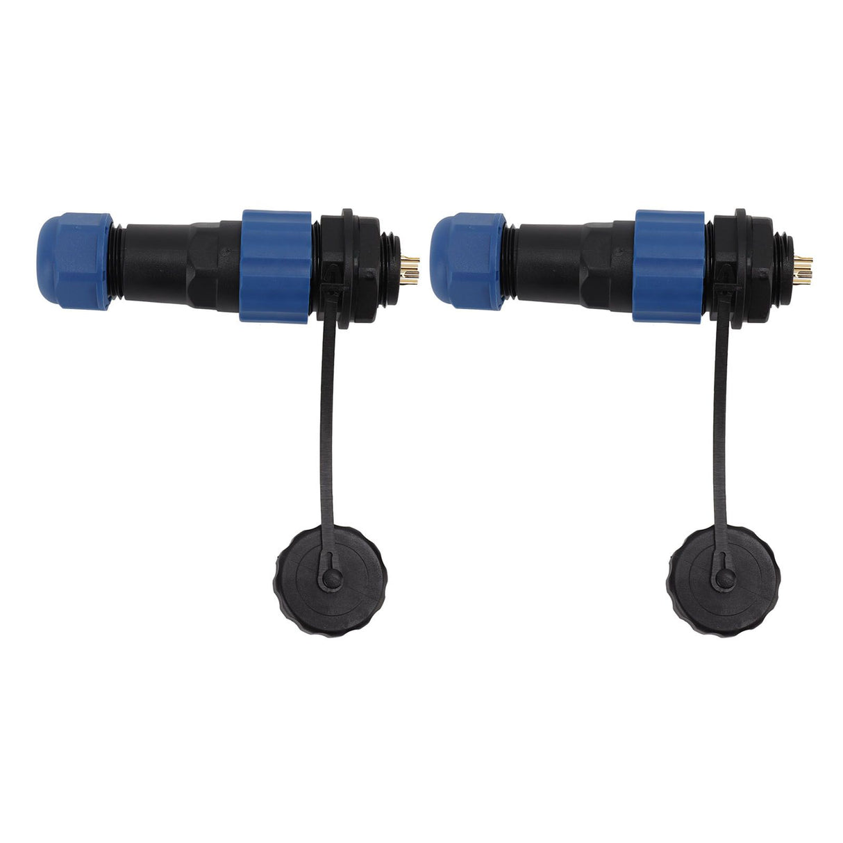 2Pcs SD16 IP68 Waterproof Aviation Connector SD16 Female Plug Male Socket G3/8 Thread SD16 4Pin Rear Nut