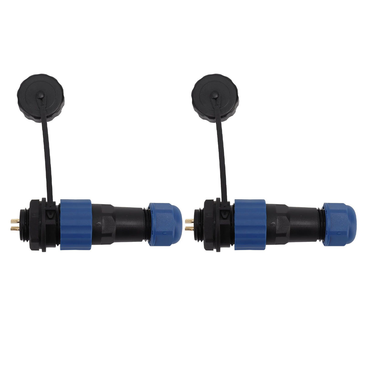 2Pcs SD16 IP68 Waterproof Aviation Connector SD16 Female Plug Male Socket G3/8 Thread SD16 4Pin Rear Nut