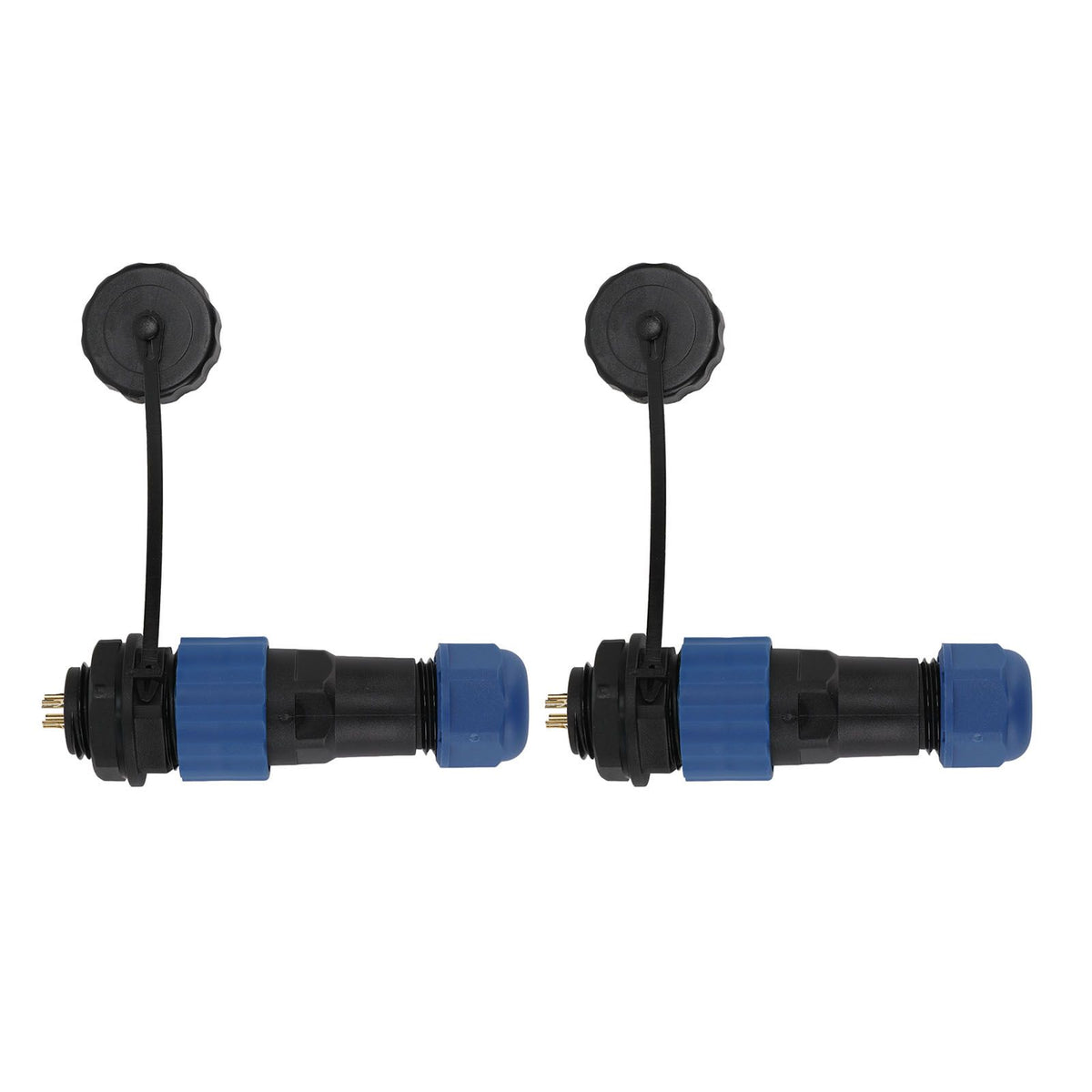 2Pcs SD16 IP68 Waterproof Aviation Connector SD16 Female Plug Male Socket G3/8 Thread SD16 4Pin Rear Nut