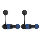 2Pcs SD16 IP68 Waterproof Aviation Connector SD16 Female Plug Male Socket G3/8 Thread SD16 4Pin Rear Nut