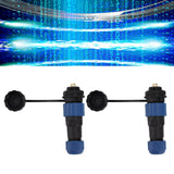 2Pcs SD16 IP68 Waterproof Aviation Connector SD16 Female Plug Male Socket G3/8 Thread SD16 4Pin Rear Nut