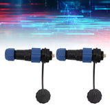 2Pcs SD16 IP68 Waterproof Aviation Connector SD16 Female Plug Male Socket G3/8 Thread SD16 4Pin Rear Nut