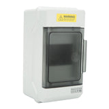 Outdoor PV Distribution Box IP66 Waterproof Dustproof Power Circuit Breaker Box 4 Way Circuit with Single Copper Bar - Side View