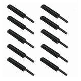 10 Pcs Cabinet Door Rebounder Handleless Black Aluminum Alloy Rebounding Magnetic Latch