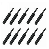 10 Pcs Cabinet Door Rebounder Handleless Black Aluminum Alloy Rebounding Magnetic Latch