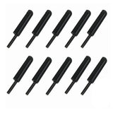 10 Pcs Cabinet Door Rebounder Handleless Black Aluminum Alloy Rebounding Magnetic Latch