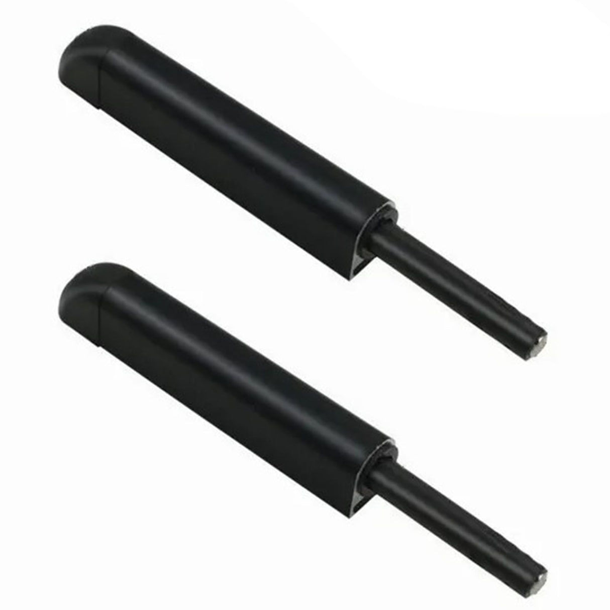 10 Pcs Cabinet Door Rebounder Handleless Black Aluminum Alloy Rebounding Magnetic Latch