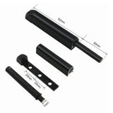 10 Pcs Cabinet Door Rebounder Handleless Black Aluminum Alloy Rebounding Magnetic Latch - Extra Image
